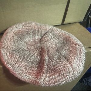Pink Knit Beret